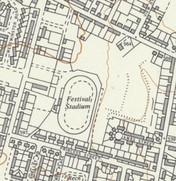 Cannock - Festival Stadium : Map credit National Library of Scotland